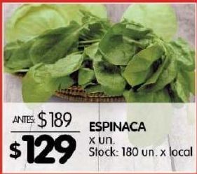 Disco Espinaca x un oferta