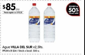 Disco Agua villa del sur 2.25lt oferta