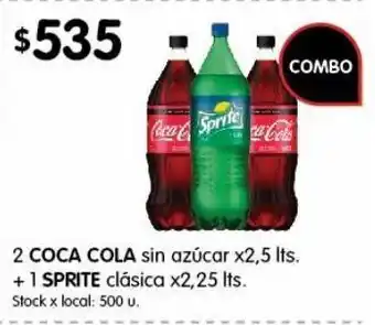 Disco Gaseosas coca cola + sprite oferta