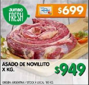 Jumbo Asado de novillito kg oferta