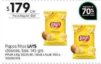 Jumbo Papas fritas lay's 145g oferta