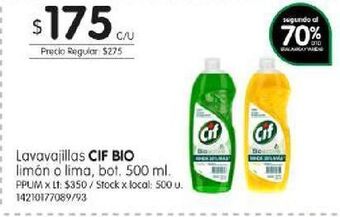 Jumbo Lavavajillas cif 500ml oferta