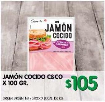 Jumbo Jamón cocido c&co 100g oferta