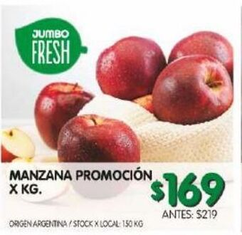 Jumbo Manzana promoción kg oferta