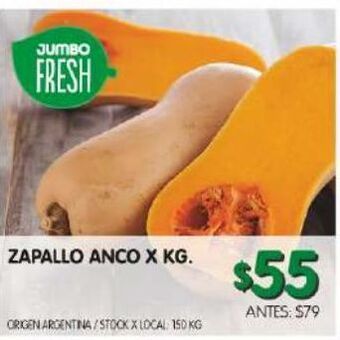 Jumbo Zapallo anco kg oferta