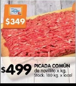 Disco Picada común de novillito kg oferta