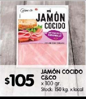 Disco Jamón cocido c&co 100g oferta