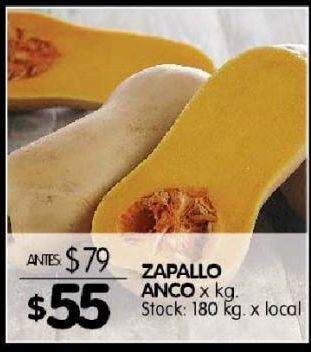 Disco Zapallo anco kg oferta
