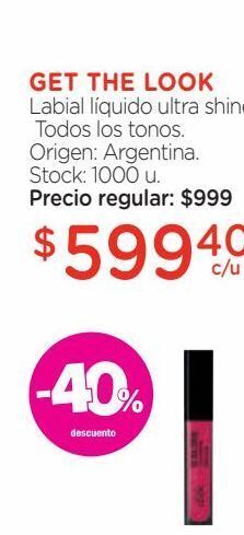 Farmacity Labial líquido ultra shine. oferta