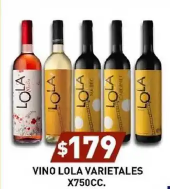 Supermercados Zeta Vino Lola Varietales X 750cc. oferta