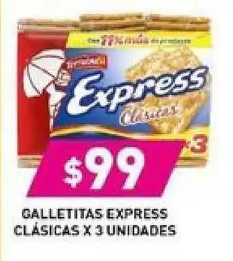 Supermercados Zeta Galletitas Express Clasicas X 3 Unidades oferta