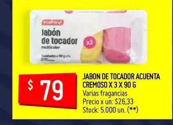 Changomas Jabon De Tocador Acuenta Cremoso X 3 X 90g oferta