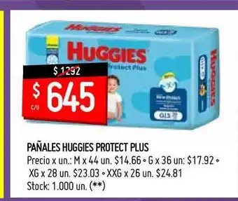 Changomas Pañales Huggies Protect Plus oferta
