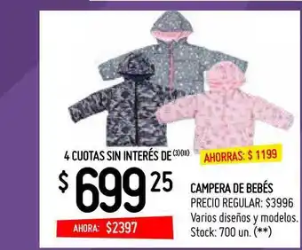 Changomas Campera De Bebés oferta
