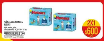 Supermercados Vea Huggies Pañnales Descartables Triple Protect Plus Varios Tamaños oferta