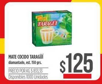 Supermercados Vea Taragüi Mate Cocido 150grs oferta