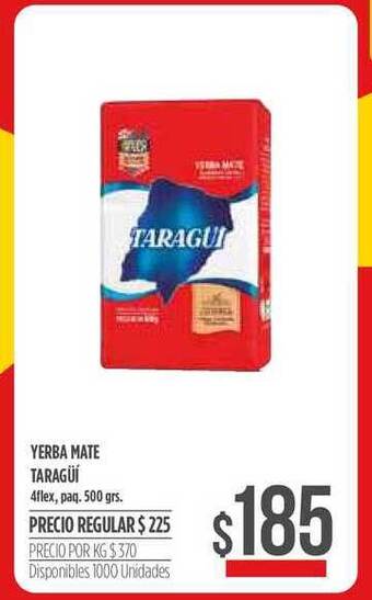 Supermercados Vea Taragüi Yerba Mate 500grs oferta