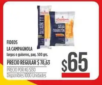 Supermercados Vea La Campagnola Fideos 500grs oferta