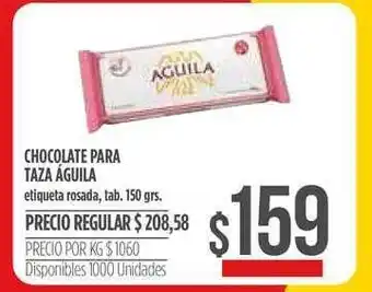 Supermercados Vea águila Chocolate Para Taza 150gr oferta