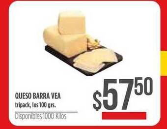 Supermercados Vea Queso Barra Vea 100grs oferta