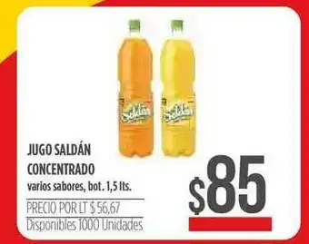 Supermercados Vea Saldán Jugo Concentrado 1,5lts oferta