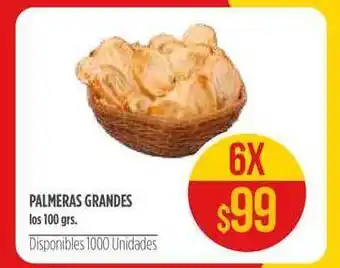 Supermercados Vea Palmeras Grandes 100grs oferta