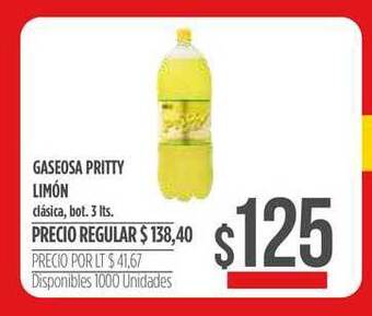 Supermercados Vea Gaseosa Pritty Limón oferta