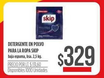 Supermercados Vea Skip Detergent En Polvo Para La Ropa 2,5kg oferta