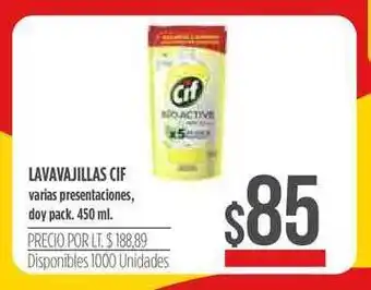 Supermercados Vea Cif Lavavajillas 450ml oferta