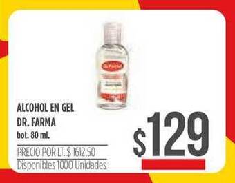 Supermercados Vea Alcohol En Gel Dr. Farma 80ml oferta