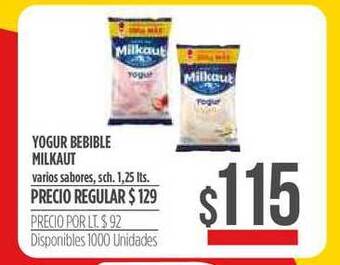 Supermercados Vea Yogur Bebible Milkaut oferta