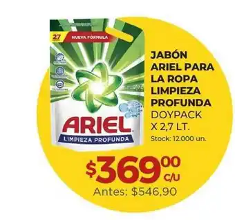 Super MAMI Jabón Ariel Para La Ropa Limpieza Profunda Doypack x 2.7lt oferta