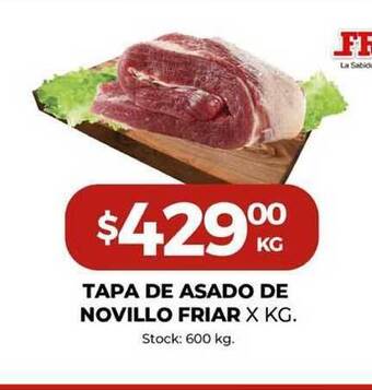 Super MAMI Tapa De Asado De Novillo Friar x kg oferta