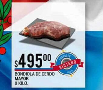 Supermercados Mayor Bondiola De Cerdo Mayor x kilo oferta