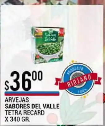 Arvejas Sabores Del Valle Tetra Recard x 340gr