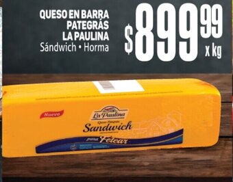 Makro Queso En Barra Pategrás La Paulina oferta