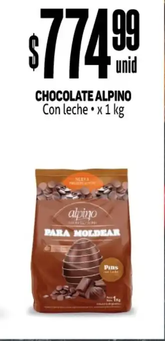 Makro Chocolate Alpino Con Leche x1kg oferta