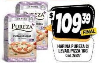 Supermercados Yaguar Harina Pureza C/ Levad.Pizza 1kg oferta