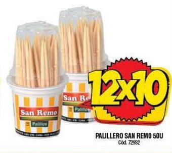 Supermercados Yaguar Palillero San Remo 50u oferta