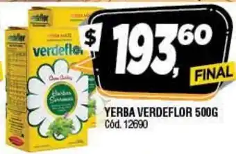 Supermercados Yaguar Yerba Verdeflor 500g oferta