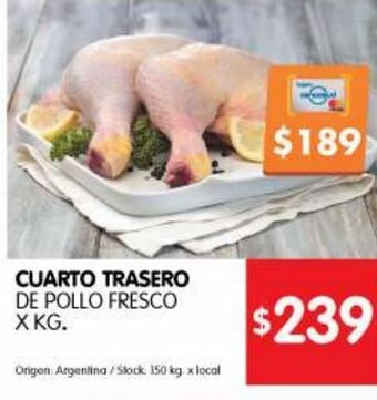 Disco Cuarto trasero de pollo oferta