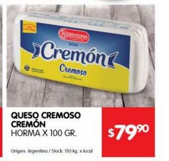 Disco Queso cremoso la serenísima oferta