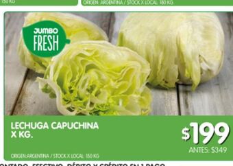 Jumbo Lechuga capuchina oferta