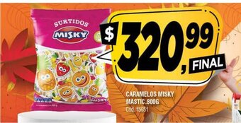 Supermercados Yaguar Caramelos Misky Mastic 800g oferta