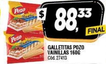 Supermercados Yaguar Galletitas Pozo Vainillas 160g oferta