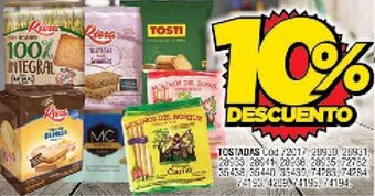 Supermercados Yaguar Tostadas oferta