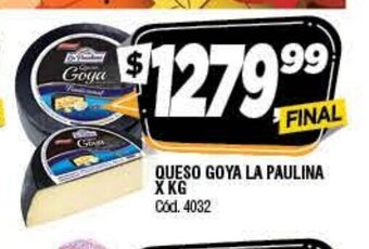 Supermercados Yaguar Queso Goya La Paulina x kg oferta