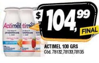 Supermercados Yaguar Actimel 100 grs oferta