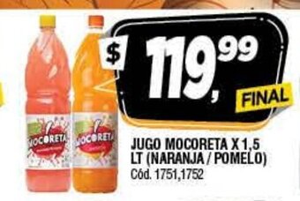 Supermercados Yaguar Jugo Mocoreta x 1,5 Lt oferta