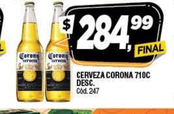 Supermercados Yaguar Cerveza Corona 710c Desc. oferta